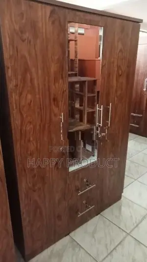 3 Door Melamine Wardrobe -Almari