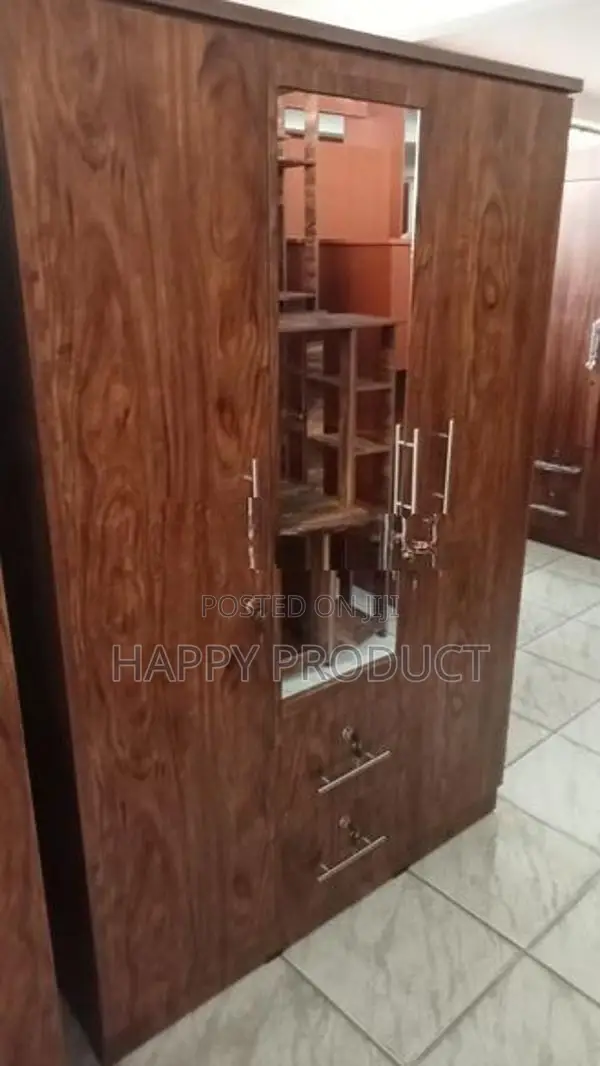 3 Door Melamine Wardrobe -Almari