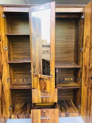New Modern Melamine Glass Wardrobes - 3D