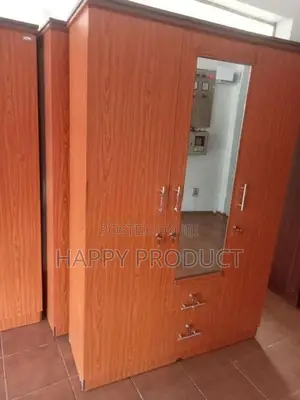 3 Door Melamine Wardrobe - Almari