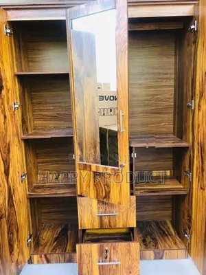 New Modern Melamine Glass Wardrobes - 3D