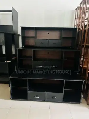 Modern 65” Mid-2 Drawer Melamine Tv Stands