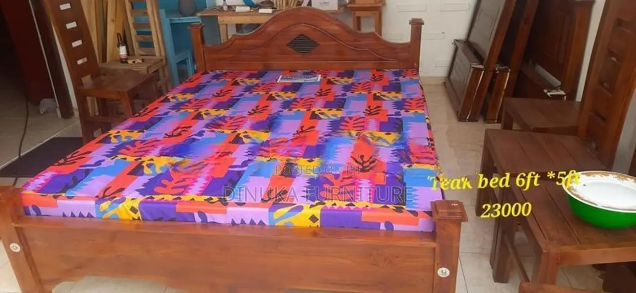 Teak Box Bed 6ft *5ft