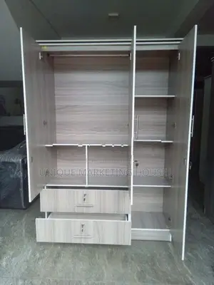 Modern L 2Drawer American White 3D wardrobe
