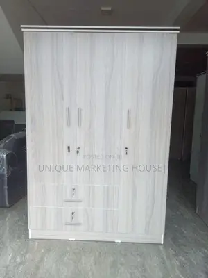 Modern L 2Drawer American White 3D wardrobe