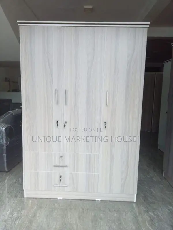 Modern L 2Drawer American White 3D wardrobe