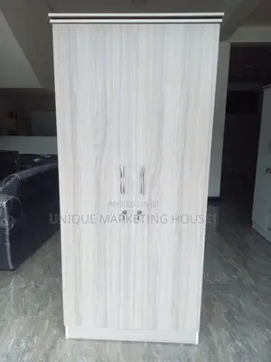 Modern Side Hanging 2 D American White Wardrobe