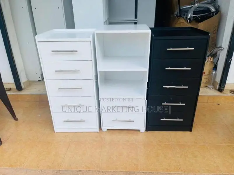 Modern 5 Pcs Black White Drawer Sets