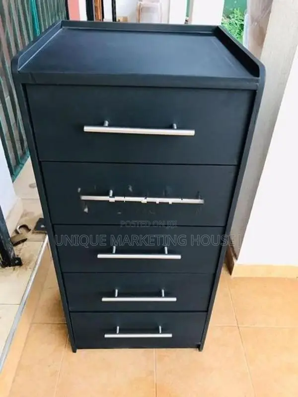 Modern 5 Pcs Black White Drawer Sets