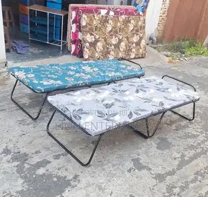Steel Folding Bed with Mattress