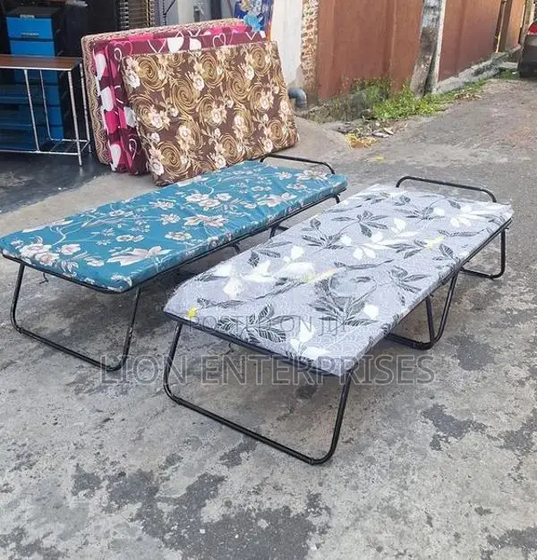 Steel Folding Bed with Mattress