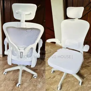 Imported Full White Arm Adjustable Penguin Office Chairs