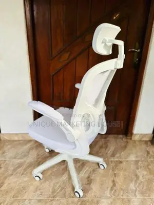 Imported Full White Arm Adjustable Penguin Office Chairs
