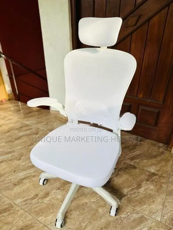 Imported Full White Arm Adjustable Penguin Office Chairs