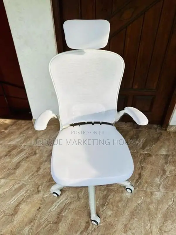 Imported Full White Arm Adjustable Penguin Office Chairs
