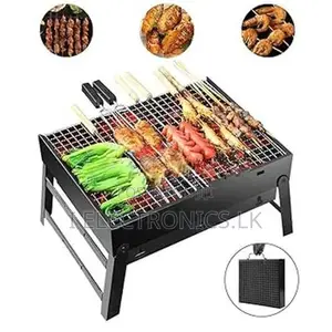 Barbecue Charcoal Grill Stainless Foldable BBQ Grills Medium Size