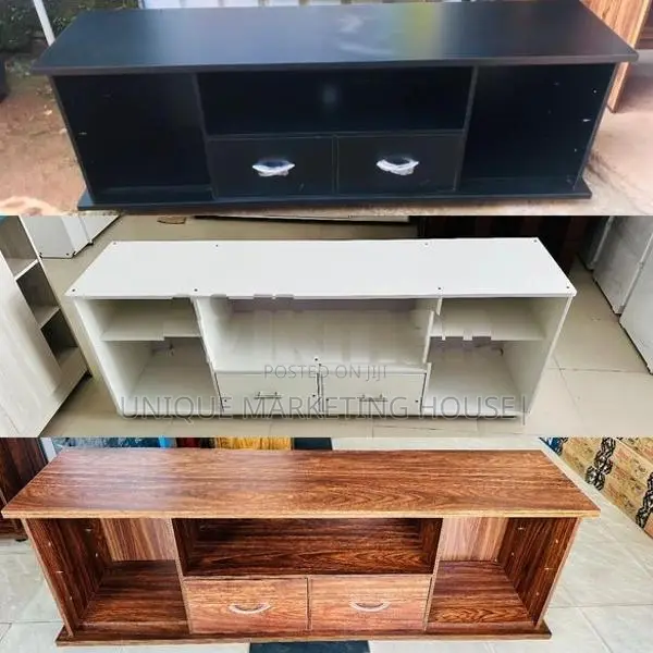 Modern Mid-2 Drawer 65” Melamine Tv Stands