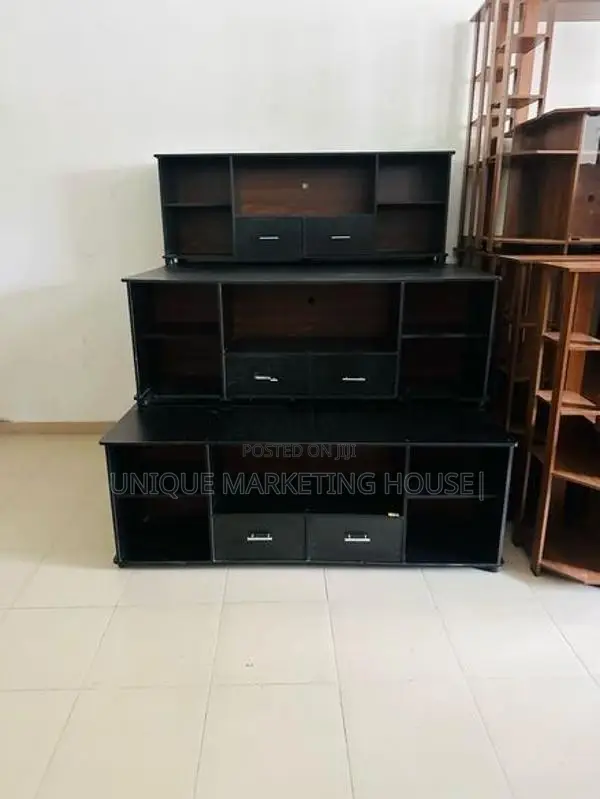 Modern Mid-2 Drawer 65” Melamine Tv Stands