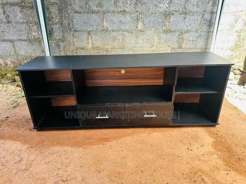 Modern Mid-2 Drawer 65” Melamine Tv Stands