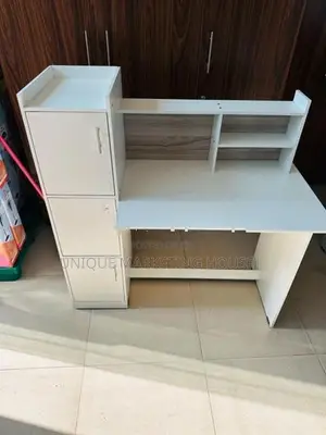Modern Side 3 Cupboard Study Table(white)