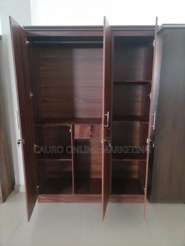 New Melamine 3 Door Cupboard Large Wardrobe 6*4 Ft t