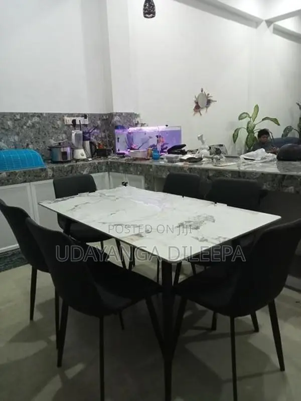 Granite Dining Table with Chairs