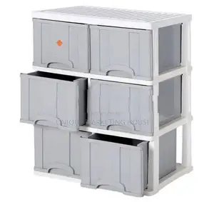 Phoenix 6pcs D/ Plastic Drawer Cupboards