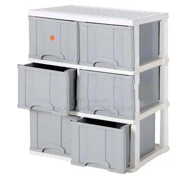 Phoenix 6pcs D/ Plastic Drawer Cupboards