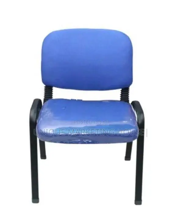 Imported Blue Armless Office Chairs