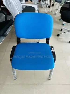 Imported Blue Armless Office Chairs