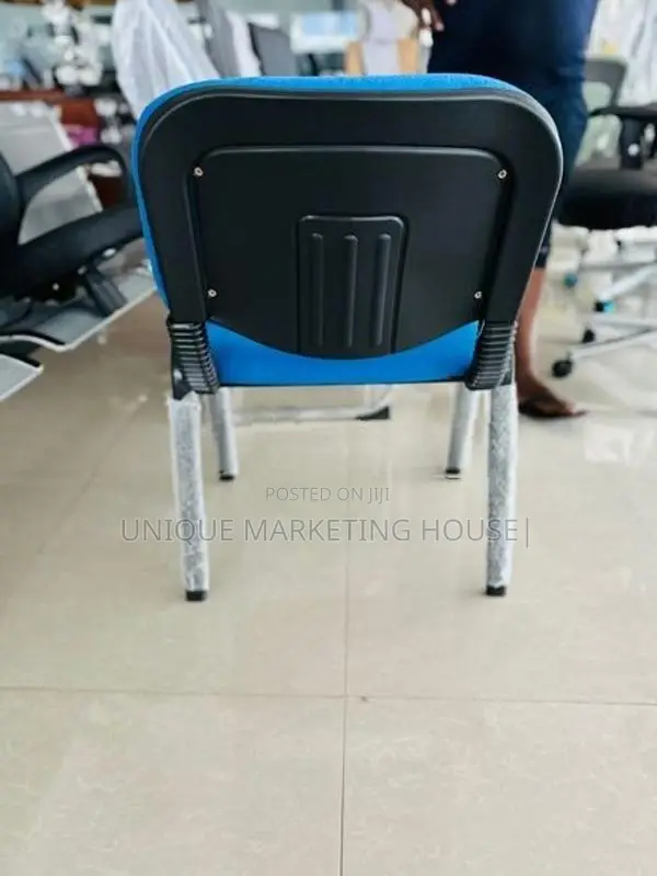Imported Blue Armless Office Chairs