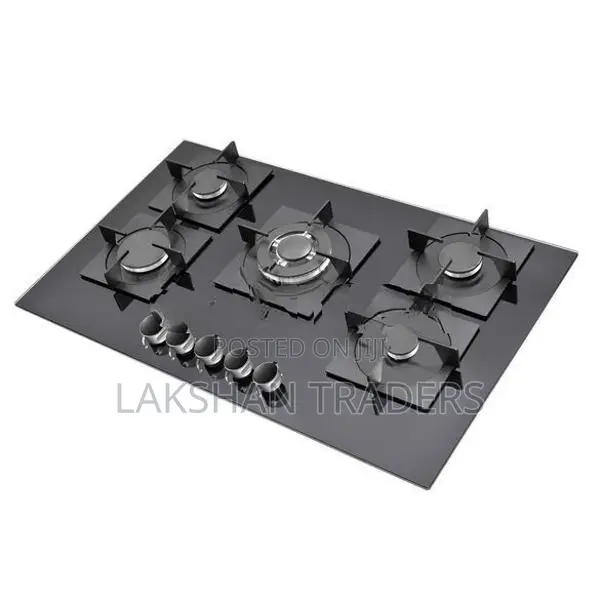 Euro (Turkey) 5 Burner Cooker Hob Tempered Glass