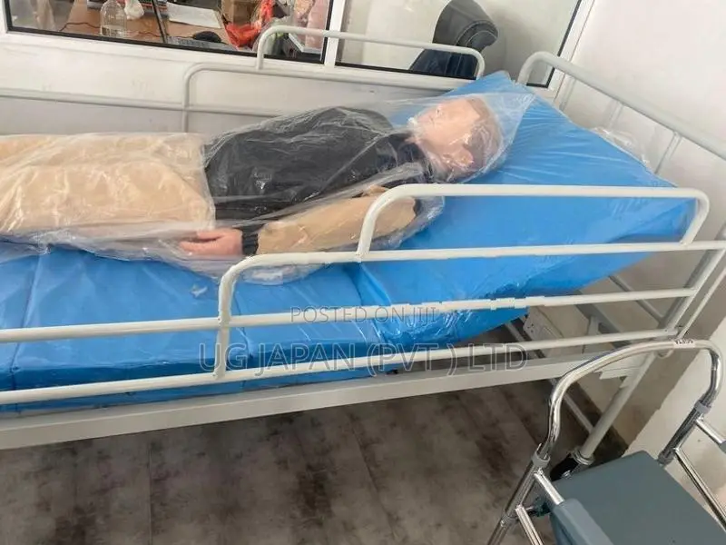 Head Adjestable Patient Hospital Bed with Mattress