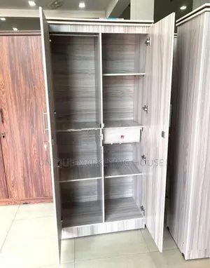 Modern 2 D Side Hanging American White Wardrobe