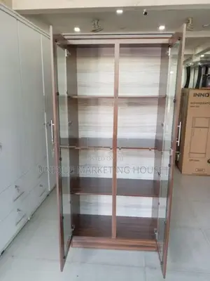 Modern 6ft Glass Office Cupboards