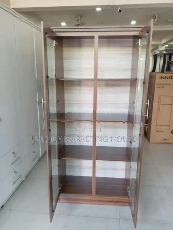 Modern 6ft Glass Office Cupboards