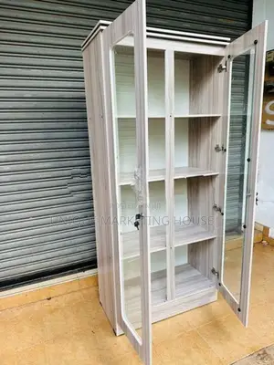 Modern 6ft Glass Office Cupboards