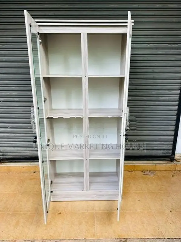 Modern 6ft Glass Office Cupboards