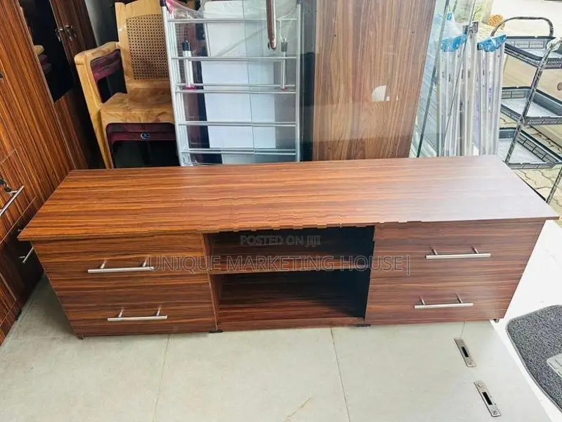 Modern 65” Side Double Drawer Tv Stand