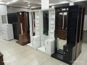 Modern Blk with White Full Mirror Dressing Tables