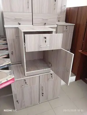 Modern American White Bedside Cupboards