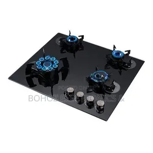 Euro Cooker Hob 4 Burner Magic Tempered Glass JZG54002B 49162