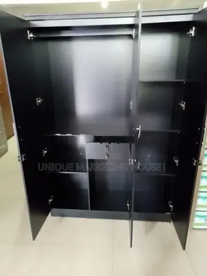 Modern 6x4 Classic Blk 3 D Wardrobe