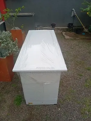 MODERN 5x2 EXCELLENT WHITE OPEN TABLE