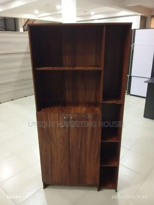 MODERN SIDE RACK 5FT BOOK CUPBOARD