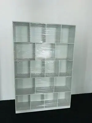 Modern 72x48x12” White Melamine Display Rack