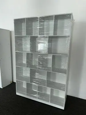 Modern 72x48x12” White Melamine Display Rack