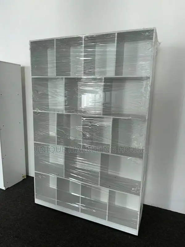 Modern 72x48x12” White Melamine Display Rack