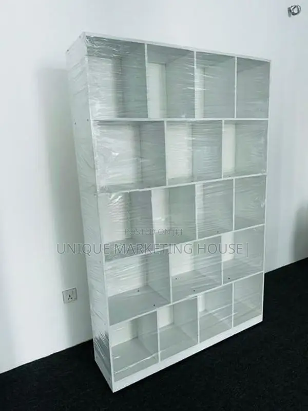 Modern 72x48x12” White Melamine Display Rack