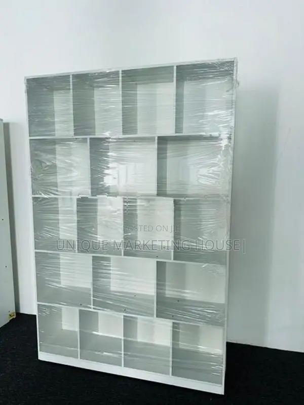 Modern 72x48x12” White Melamine Display Rack